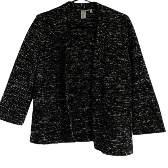 3/4 Sleeve Black & White Open Sweater/Cardigan/Blazer by H&M - Picture 2 of 4